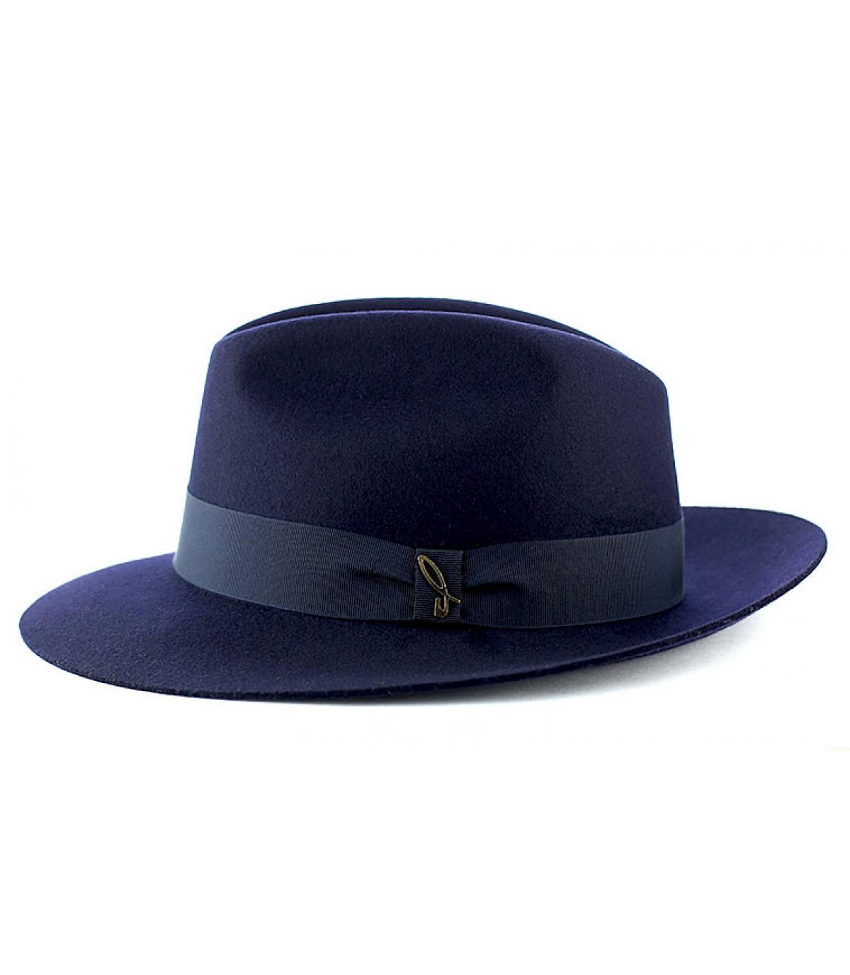 Chapeau femme Doria bleu marine Chapeau femme feutre laine marine